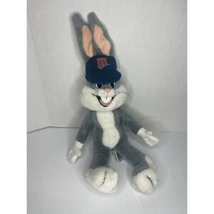Vintage 1991 Bugs Bunny 15" MLB Minnesota Twins Plush Warner Bros 24K Company
